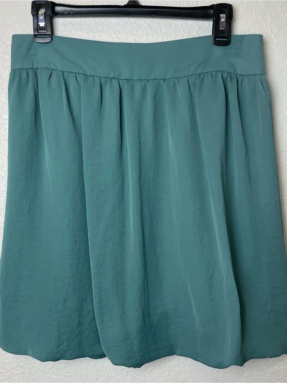 Zara Teal Bubble-Hem Pleated Skirt Size L - Picture 6 of 8